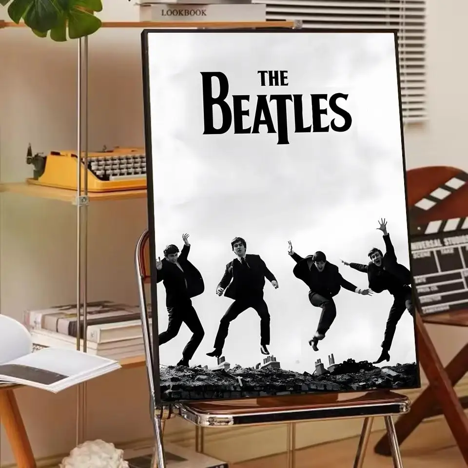 Plakat The Beatles - klasyka Szary