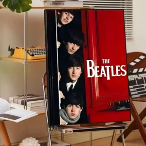 Plakat The Beatles - klasyka Złoto