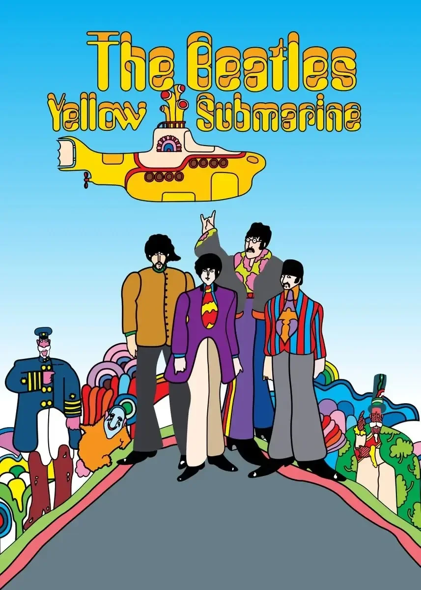 Plakat Yellow Submarine The Beatles Wzór 9