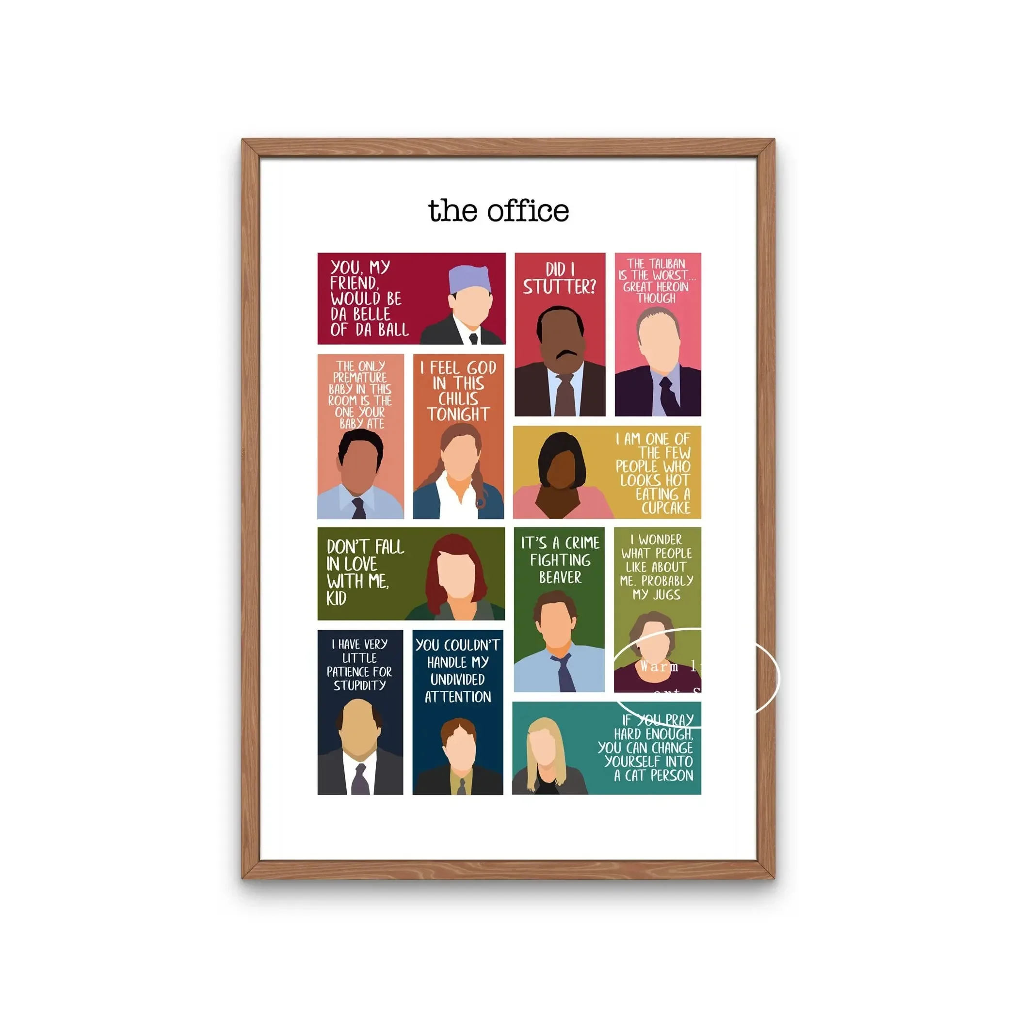 Plakat The Office Cytaty na Płótnie Wzór 2