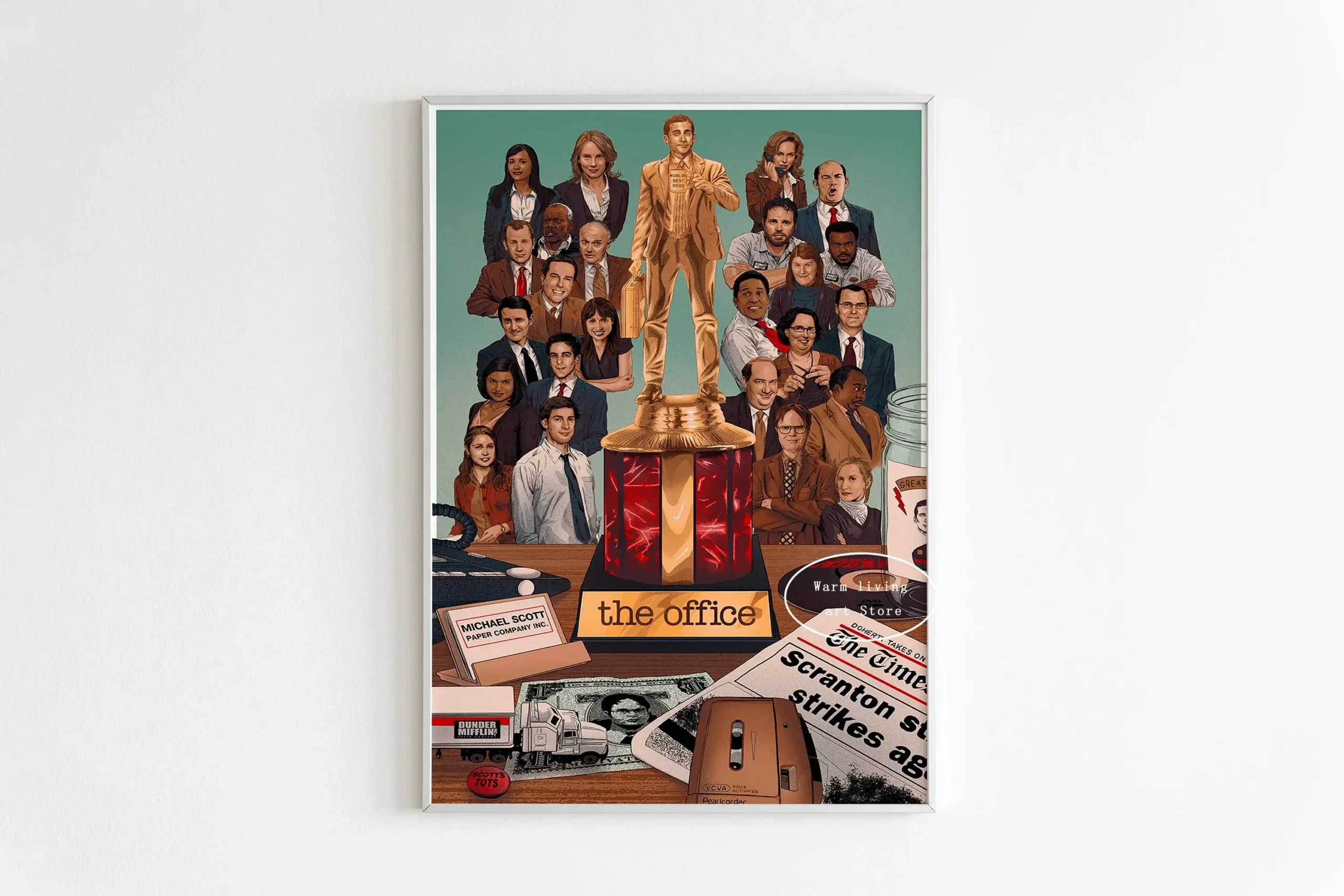 Plakat The Office Cytaty na Płótnie Wzór 6