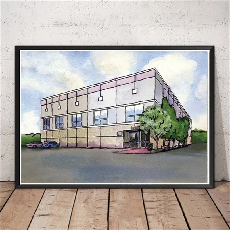 Plakat The Office Pam Beesly akwarela Wzór 1