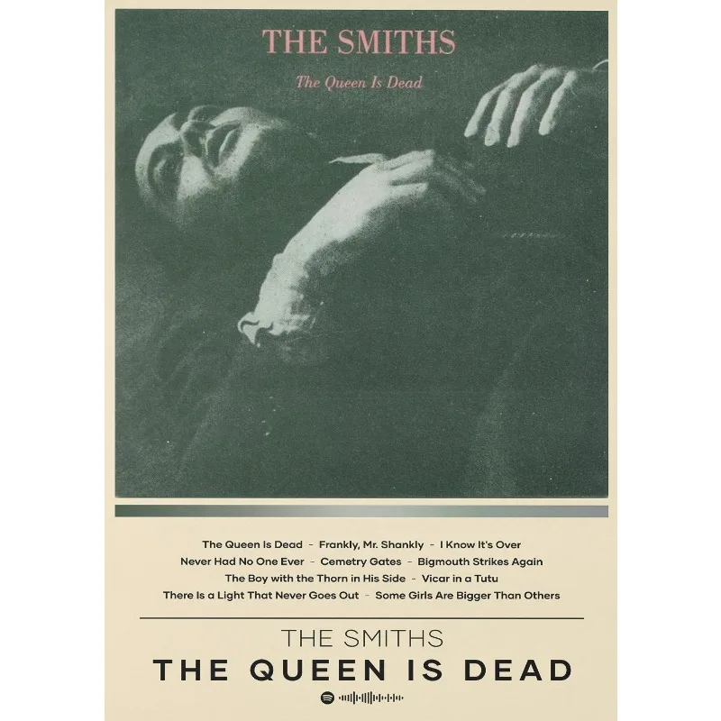 Plakat The Smiths – The Queen Is Dead lista utworów Wzór 9