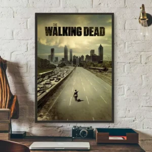 Plakat The Walking Dead na ścianę Burgundia