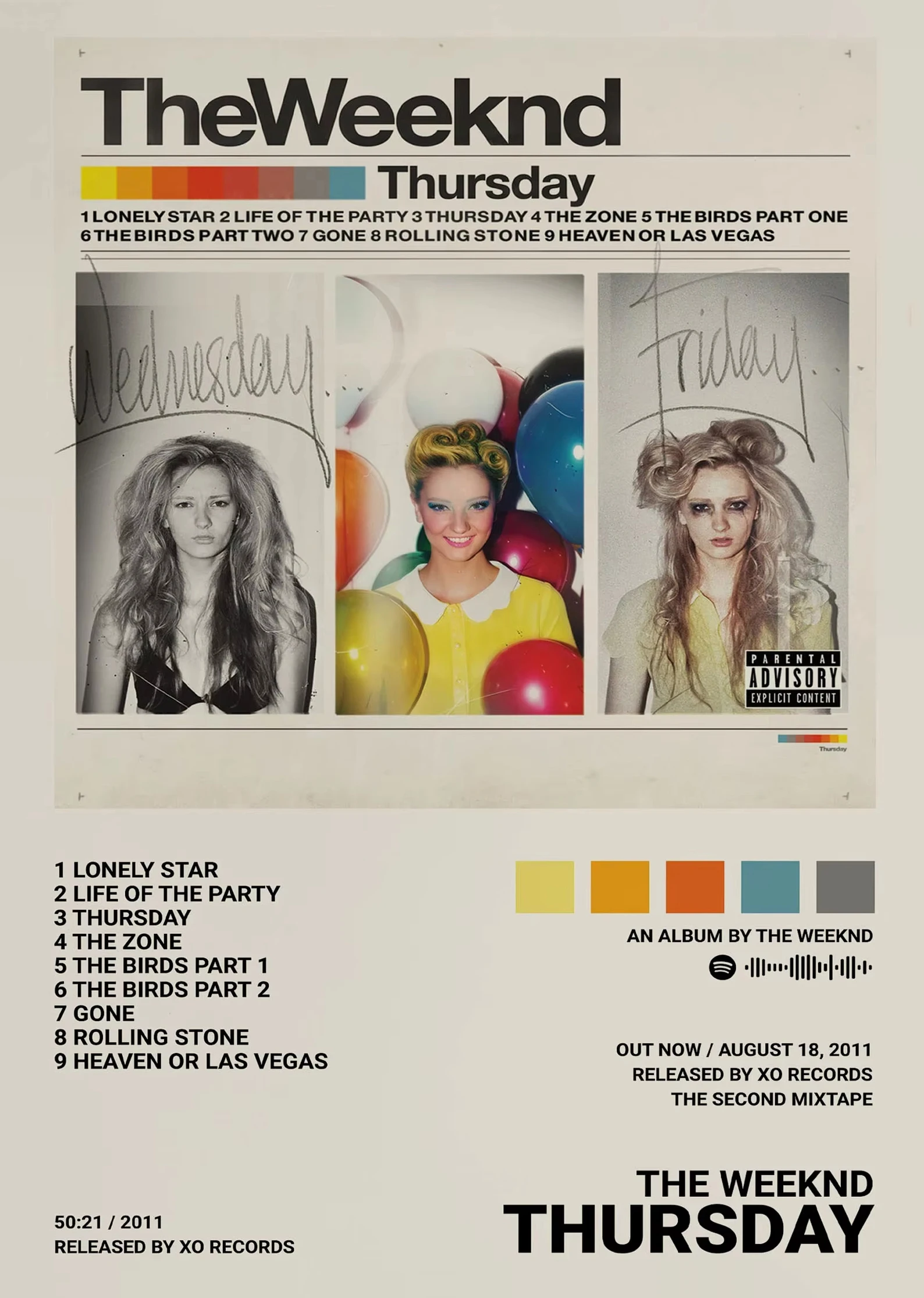 Plakat The Weeknd okładka albumu Wzór 2
