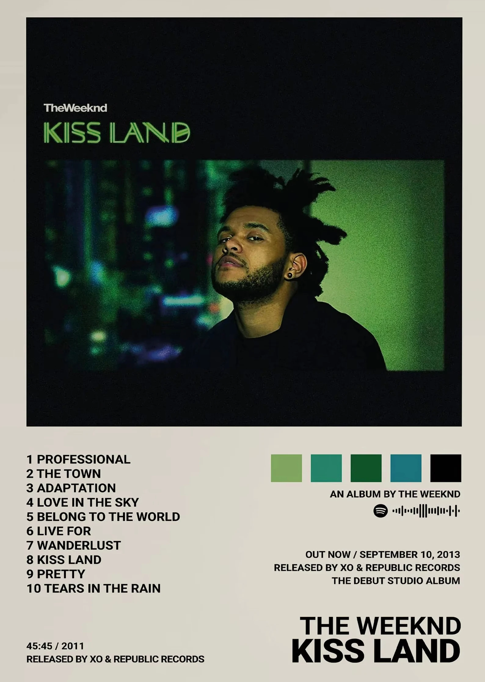 Plakat The Weeknd okładka albumu Wzór 6