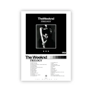 Plakat The Weeknd Trilogy muzyka Wzór 1