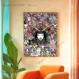 Tokidoki Girl - plakat estetyczny Wzór 1