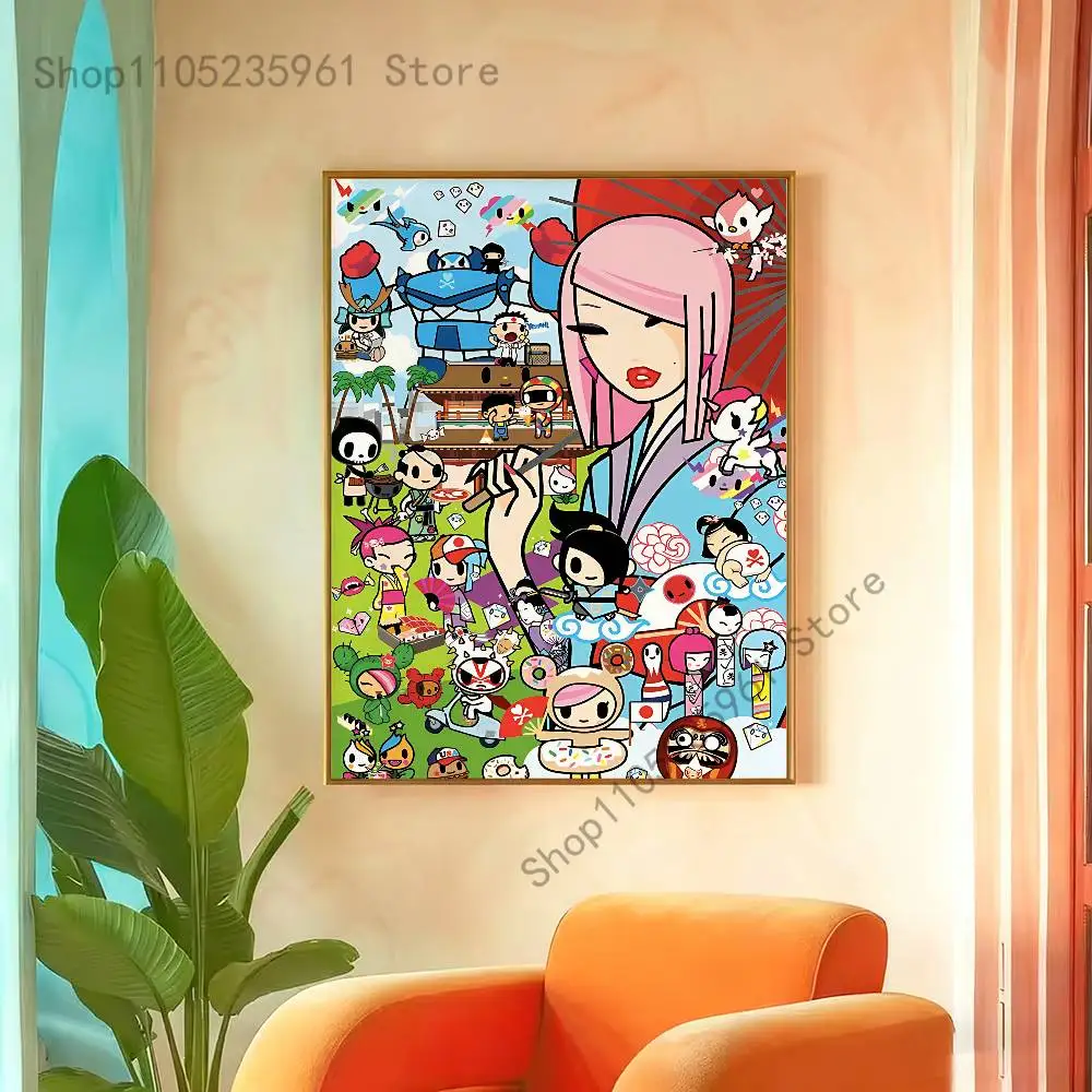 Tokidoki Girl - plakat estetyczny Wzór 8