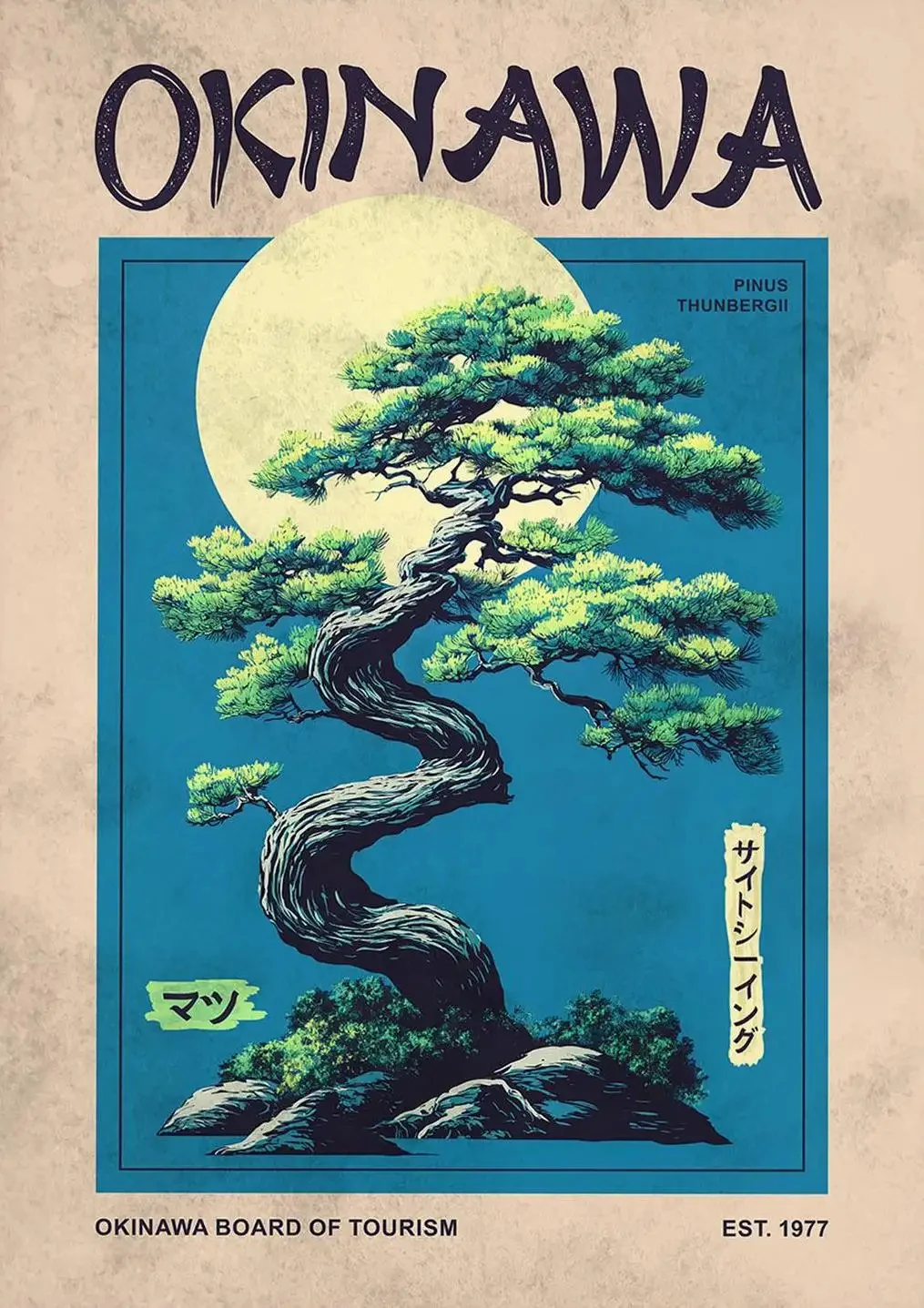 Tokio i symbole Japonii Zielony