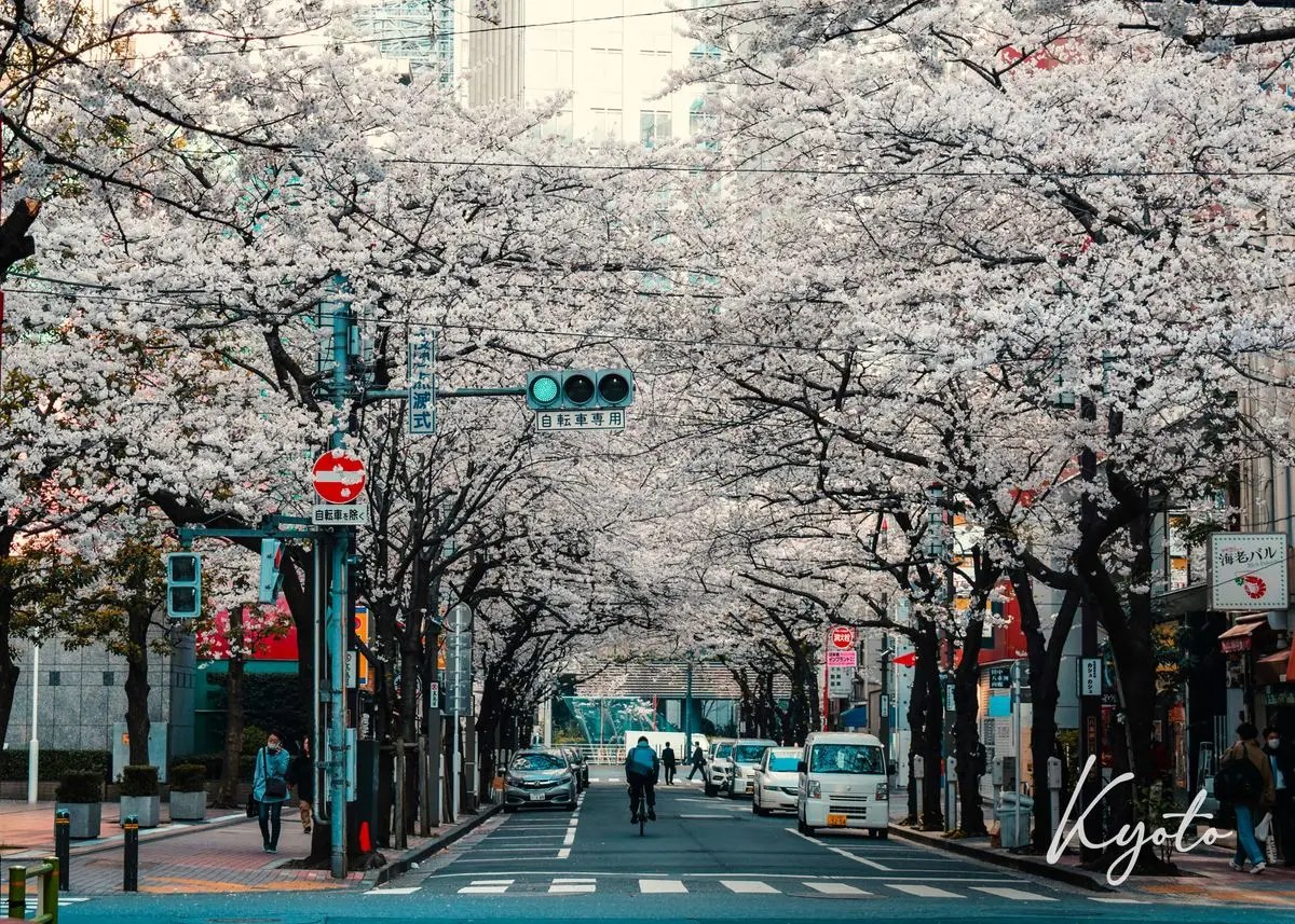 Plakat Tokio Japonia Vintage Błękitny