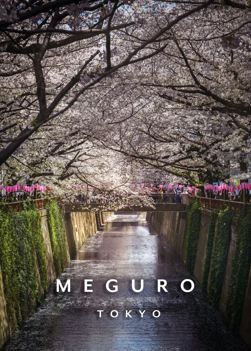 Plakat Tokio nocą - japońska metropolia Wzór 3