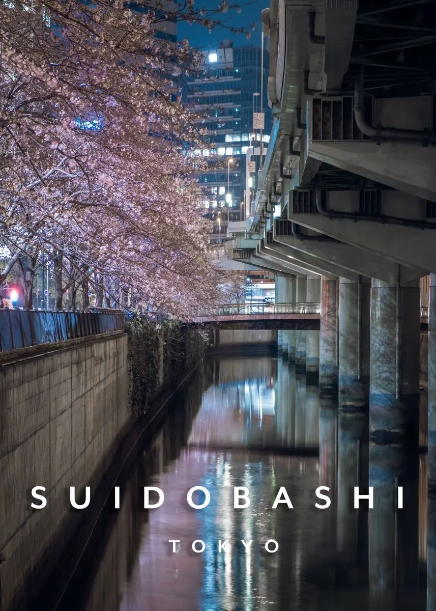 Plakat Tokio nocą - japońska metropolia Wzór 7