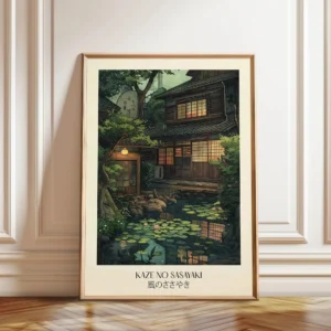 Plakat Tokio nocą – retro japoński krajobraz Wzór 1