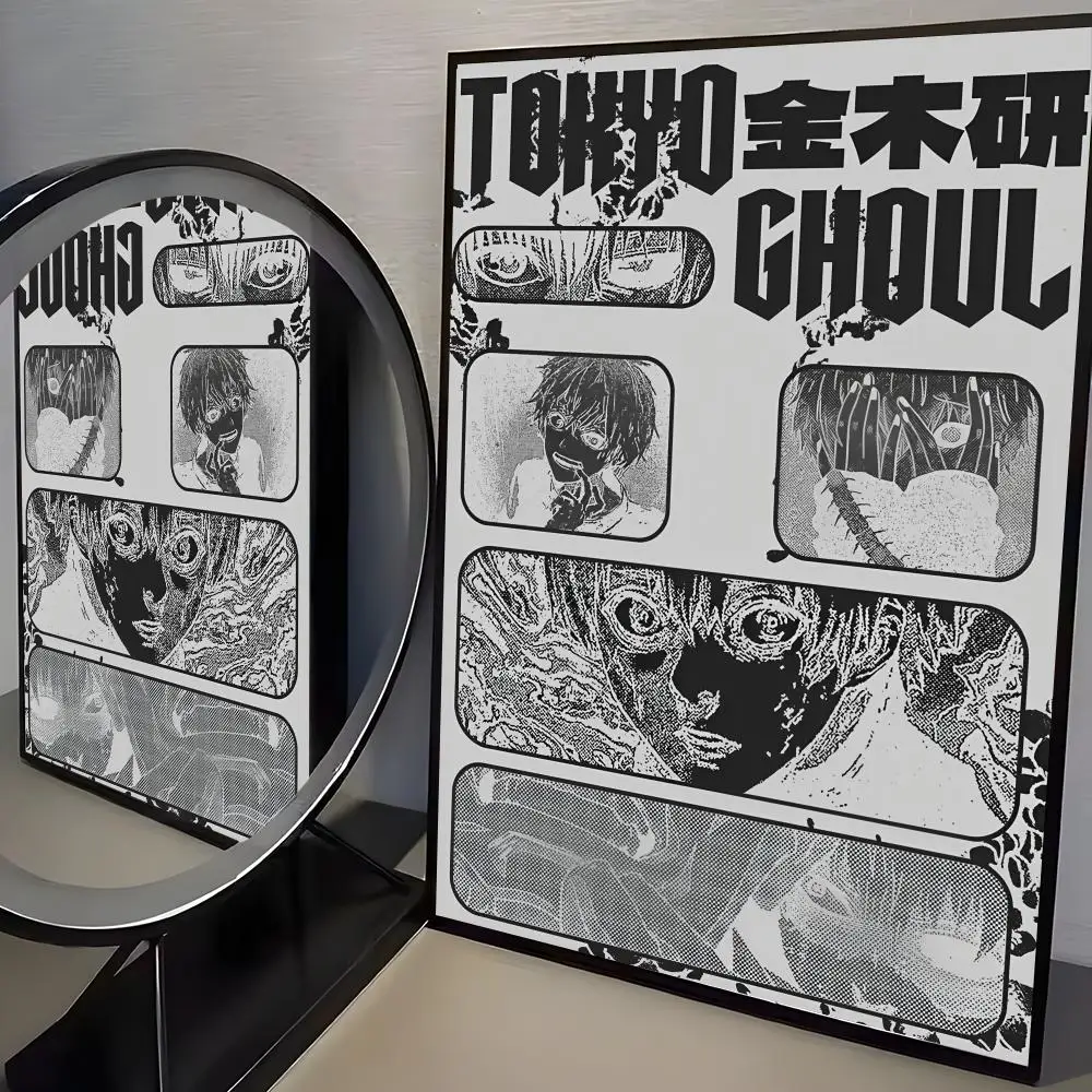 Plakat Tokyo Ghoul - grafika anime na płótnie Black13
