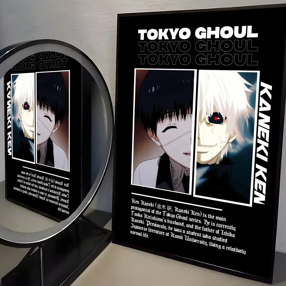 Plakat Tokyo Ghoul - grafika anime na płótnie Black15