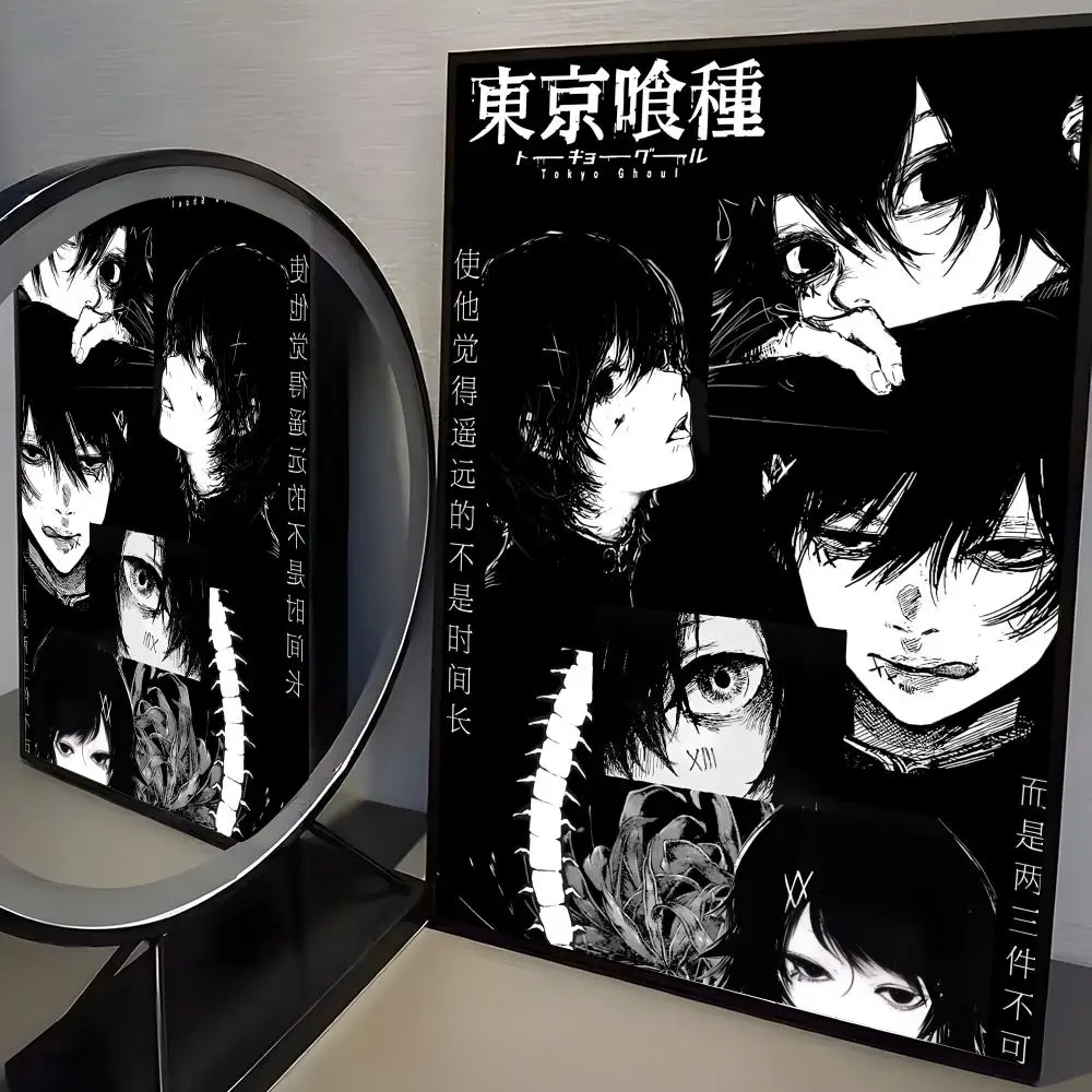 Plakat Tokyo Ghoul - grafika anime na płótnie Black4