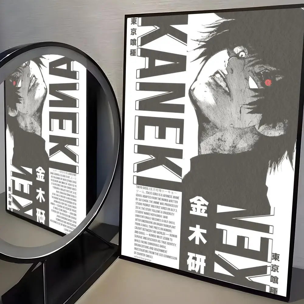 Plakat Tokyo Ghoul – grafika anime na płótnie Black8