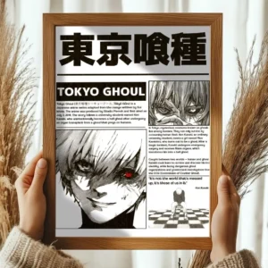 Plakat Tokyo Ghoul - anime na ścianę Czarny3