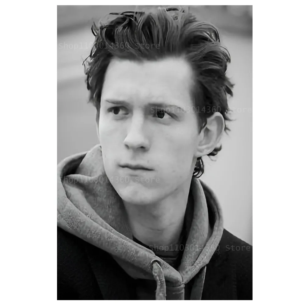 Tom Holland - plakat na płótnie Czarny