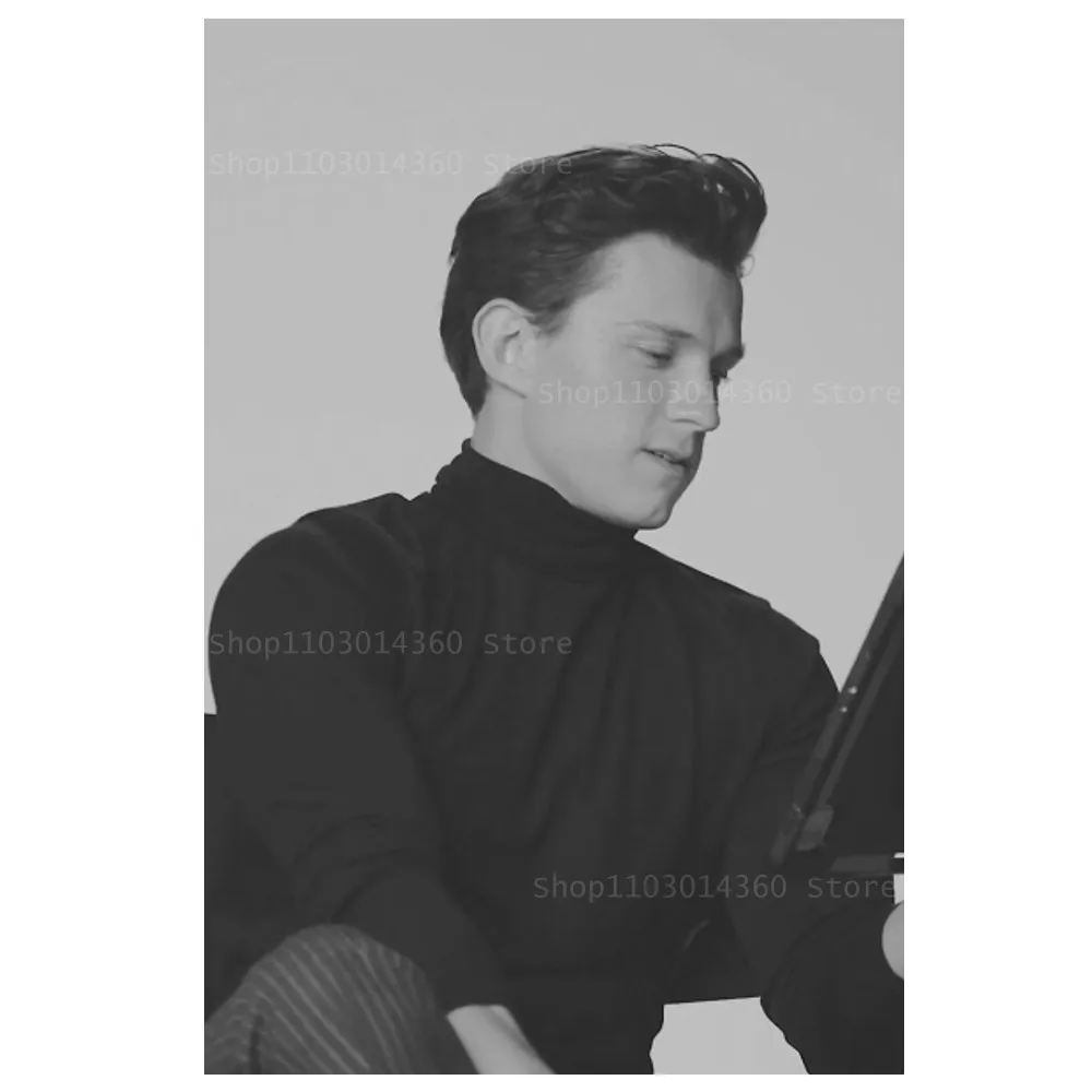 Tom Holland - plakat na płótnie Granatowy