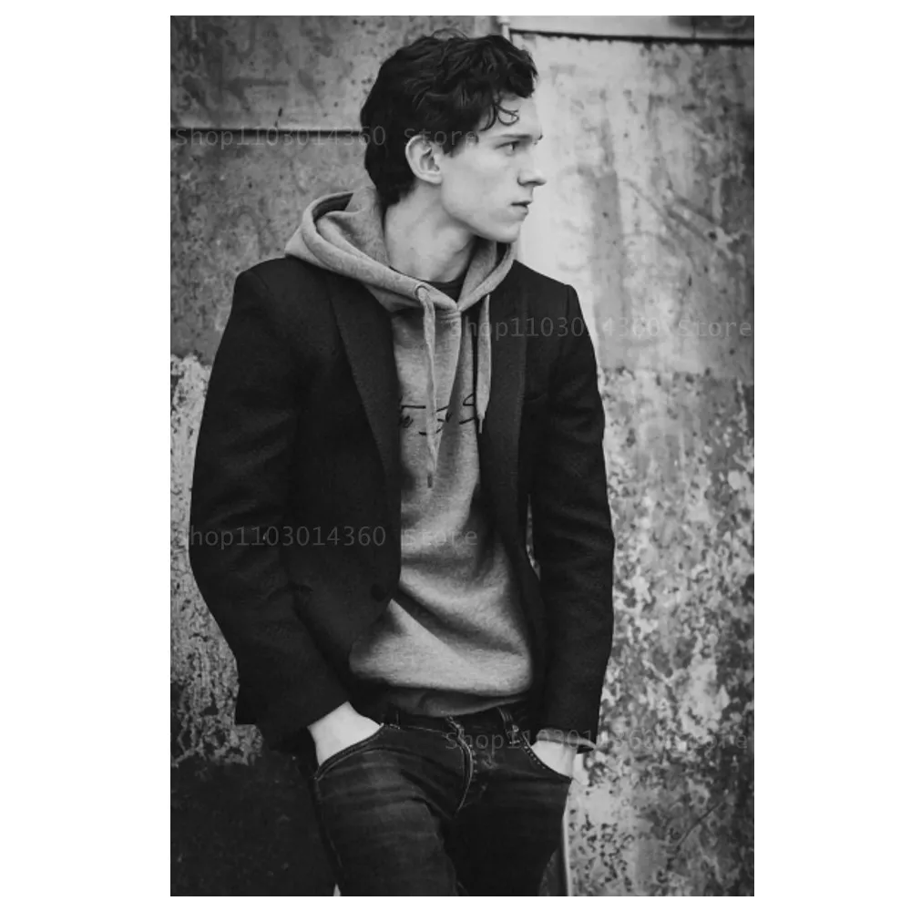 Tom Holland - plakat na płótnie Jasnozielony