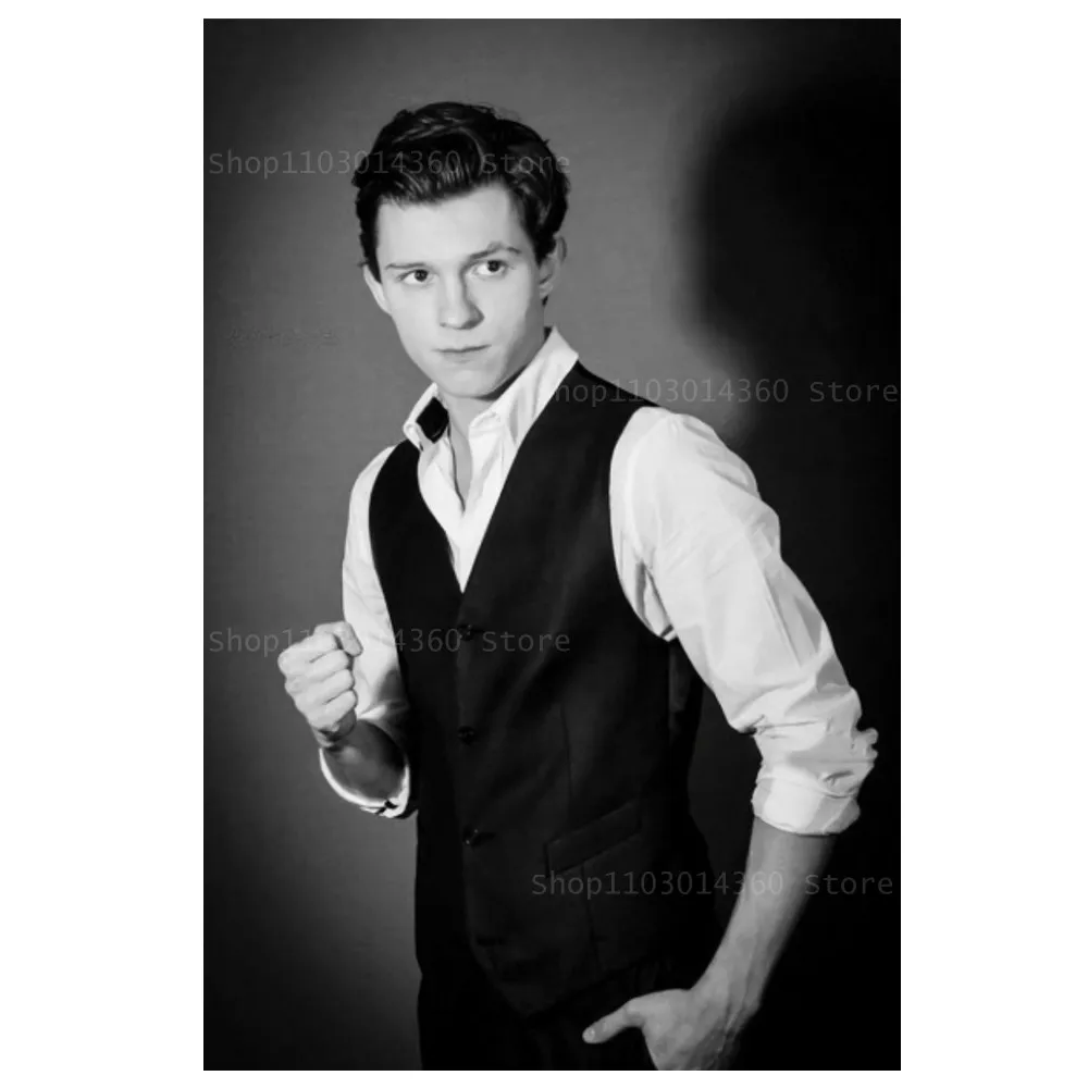 Tom Holland - plakat na płótnie Niebieski