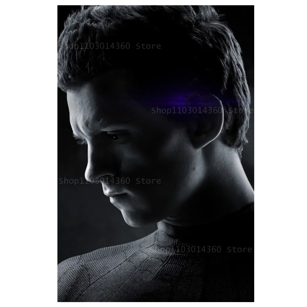 Tom Holland – plakat na płótnie śliwka