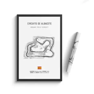 Tor F1 Imola - plakat z mapą toru wyścigowego Wzór 1