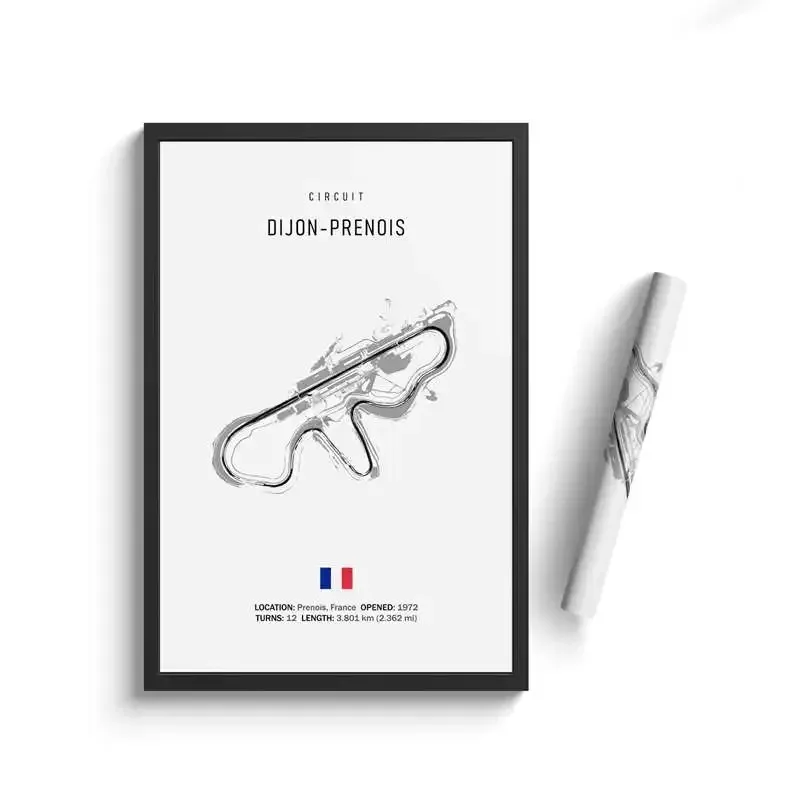 Tor F1 Imola – plakat z mapą toru wyścigowego Wzór 11