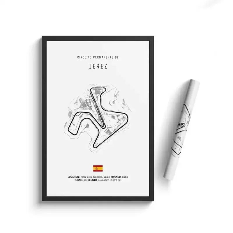 Tor F1 Imola – plakat z mapą toru wyścigowego Wzór 12