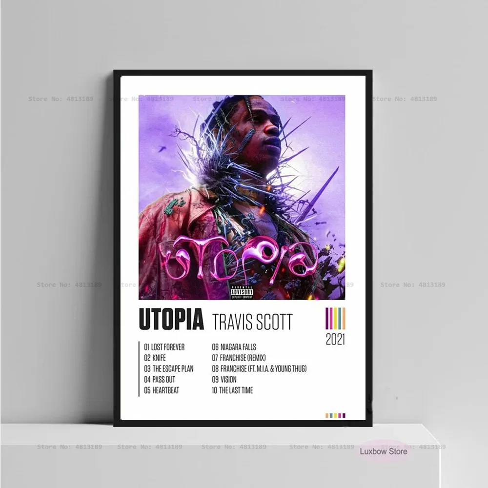 Plakat Travis Scott Utopia - hip hop Wzór 7