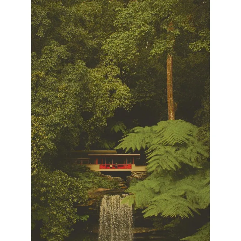 Plakat tropikalna dżungla vintage botaniczny Wzór 3