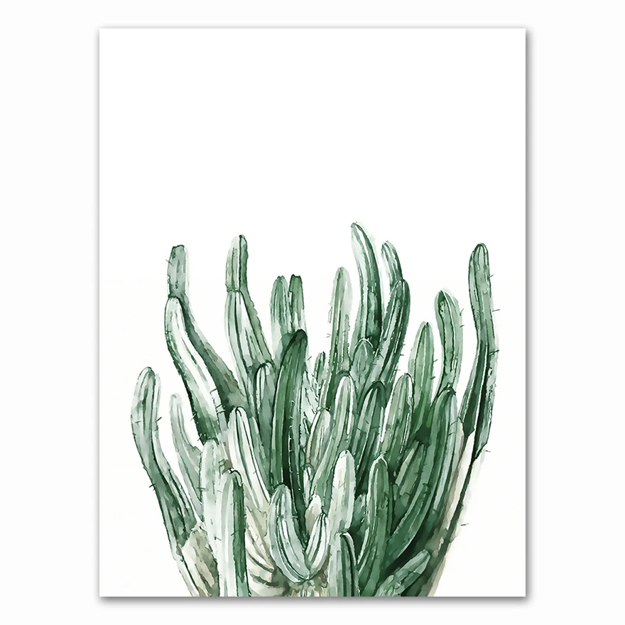 Plakat tropikalne liście botaniczny Wzór 11