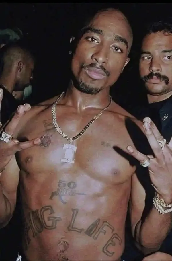 Plakat Tupac 2PAC czarno-bialy Wzór 1