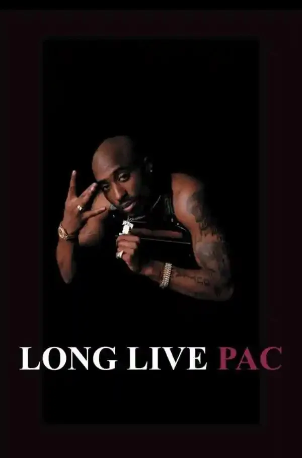 Plakat Tupac 2PAC czarno-bialy Wzór 3