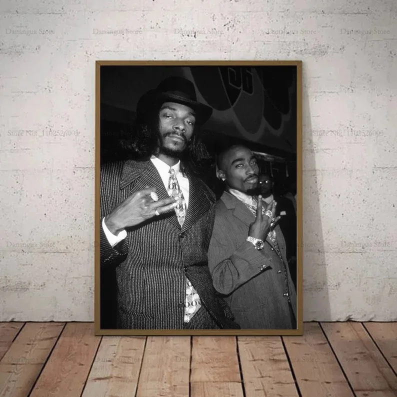 Plakat Tupac i Snoop Dogg - legendy rapu Wzór 2