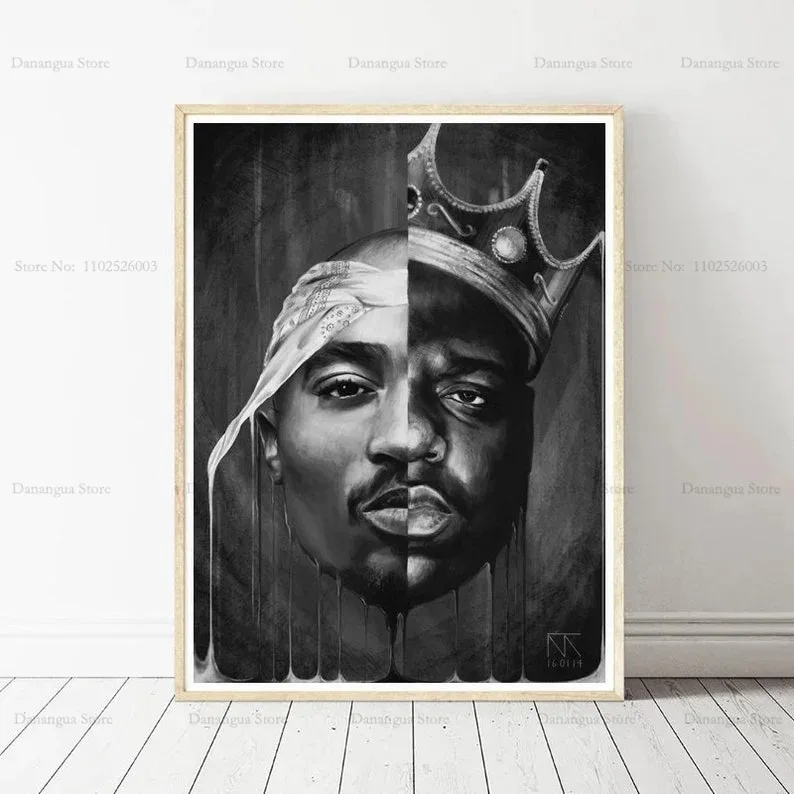 Plakat Tupac i Snoop Dogg - legendy rapu Wzór 7
