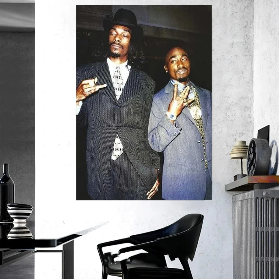 Plakat Tupac i Snoop Dogg - legendy rapu Wzór 8