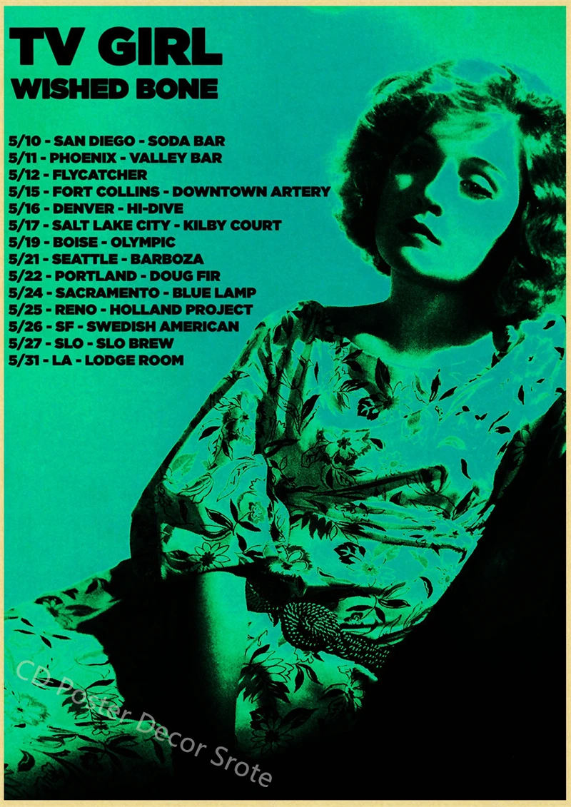 Plakat TV Girl - okładki albumów Błękitny