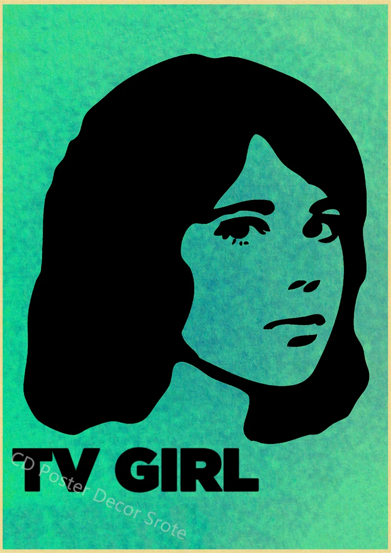 Plakat TV Girl - okładki albumów Fuksja