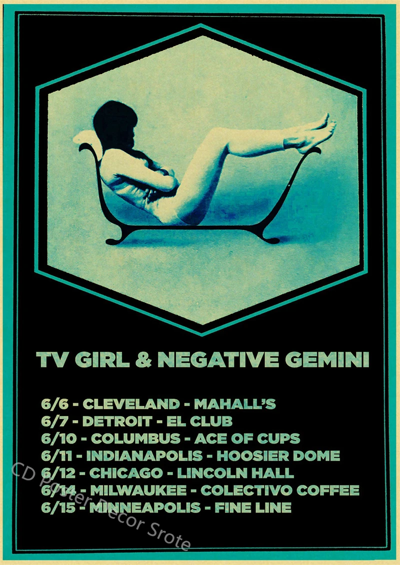 Plakat TV Girl - okładki albumów Królewski niebieski