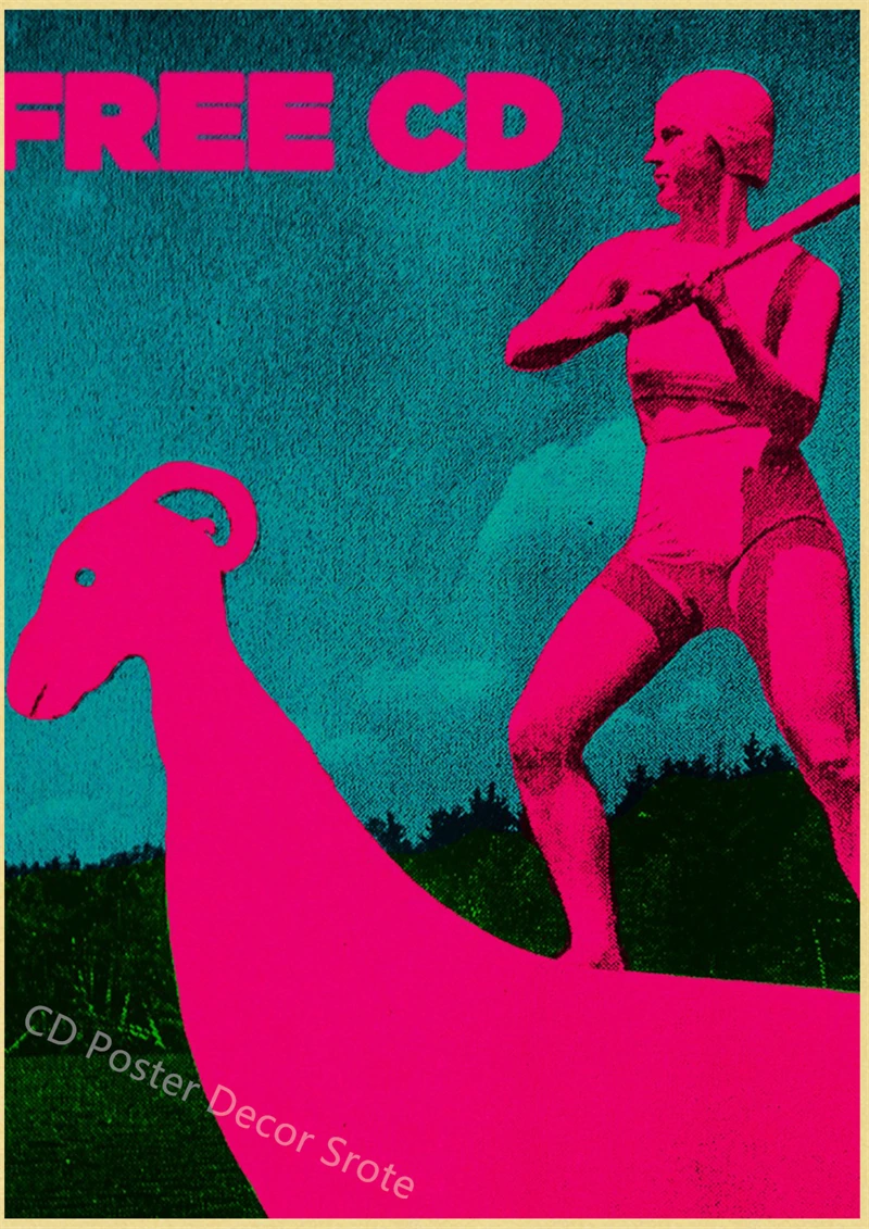 Plakat TV Girl - okładki albumów śliwka