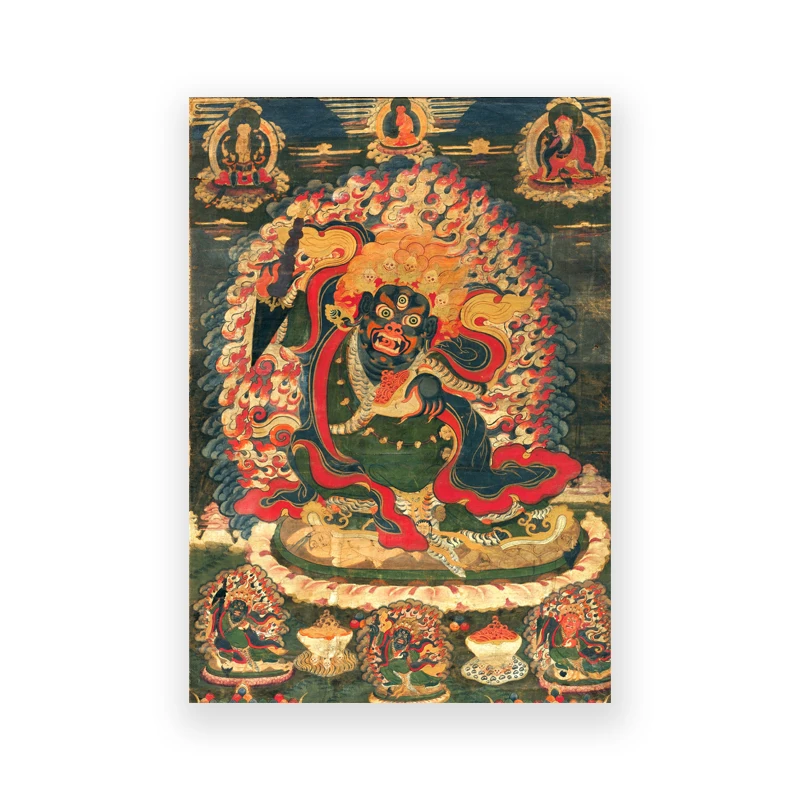 Plakat tybetanska mandala thangka - sztuka buddyjska Fioletowy/фиолетовый