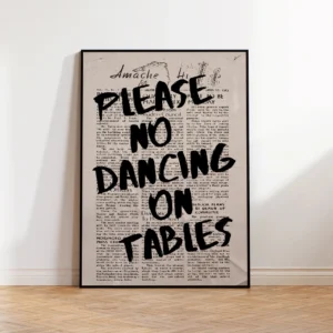 Plakat Typografia Vintage z Cytatami żółty