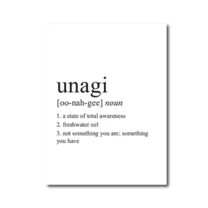 Plakat Typograficzny Unagi - Definicja Słownikowa Wielo