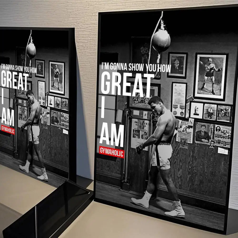 Plakat Mike Tyson i Muhammad Ali - motywacja Hei 4