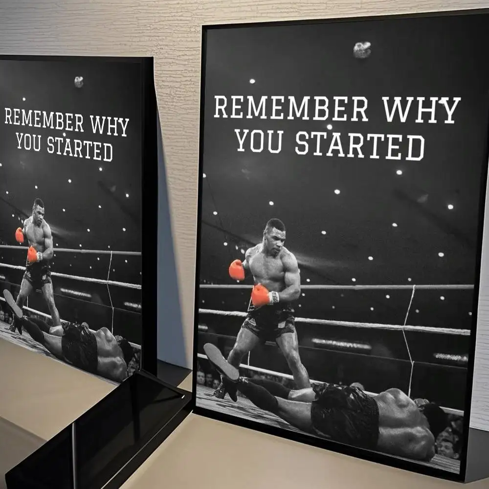 Plakat Mike Tyson i Muhammad Ali - motywacja Hei 5