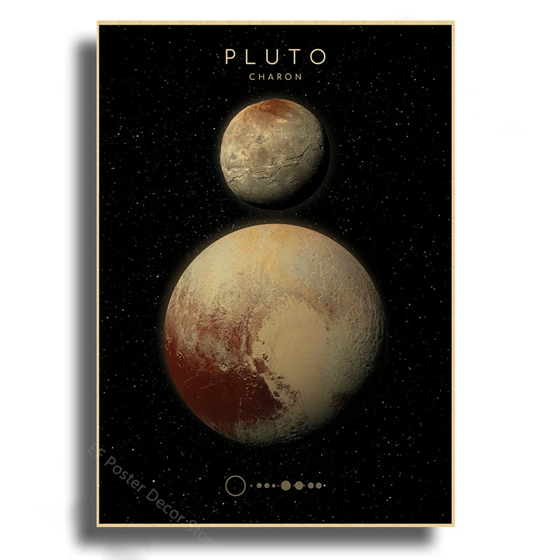 Plakat Układ Słoneczny astronomia Ciemny szary