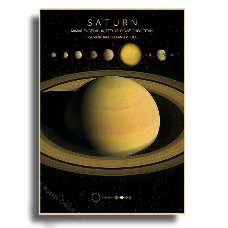 Plakat Układ Słoneczny astronomia Jasny